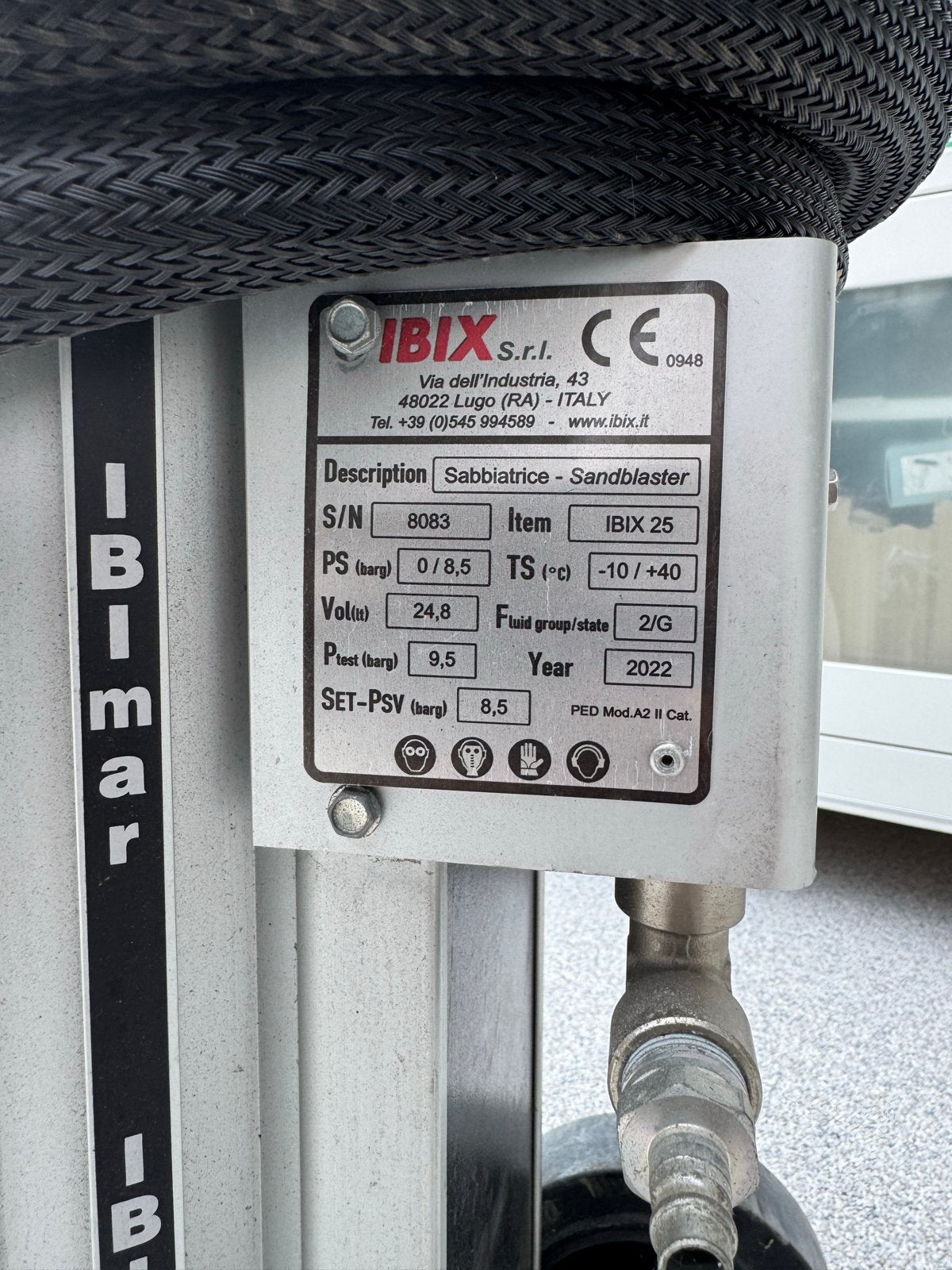 IBIX 25 Zandstraalmachine - Zo goed als nieuw, Doe-het-zelf en Verbouw, Ophalen, Zo goed als nieuw