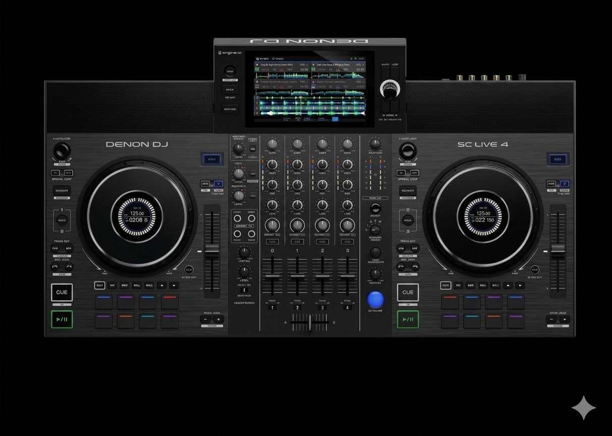 Denon SC Live 4 DJ-controller - Standalone met scherm, Muziek en Instrumenten, Dj-sets en Draaitafels, Ophalen of Verzenden, Zo goed als nieuw