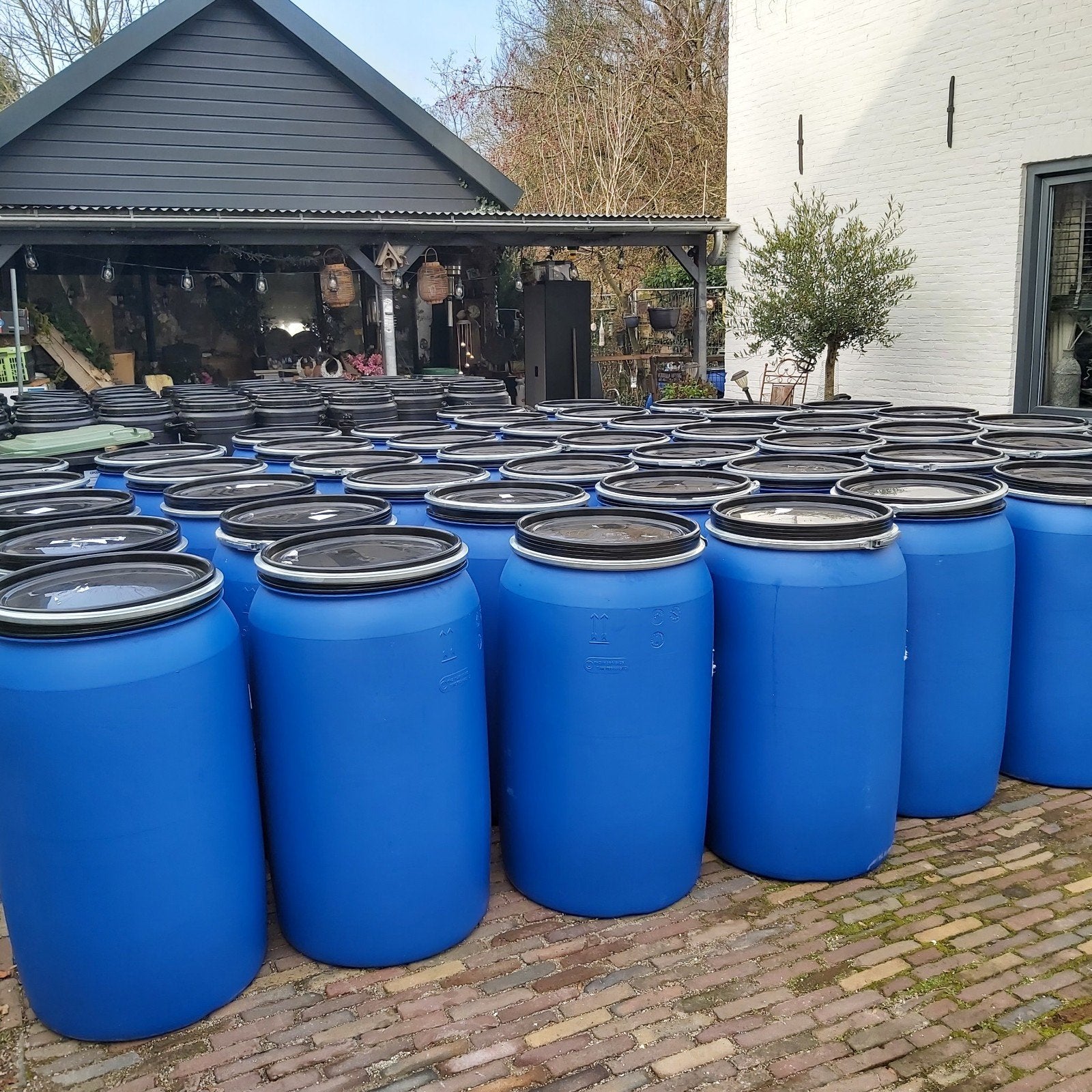 220L ton tonnen vat vaten regenton, 150 liter of meer, Ophalen, Kunststof