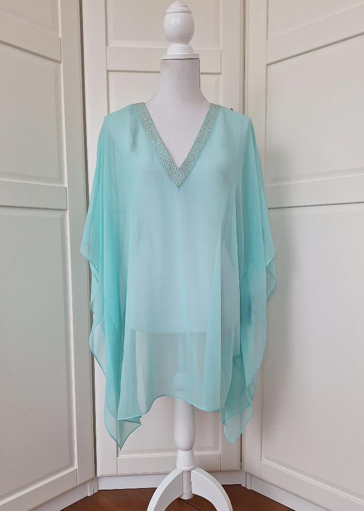 Vince Camuto nieuwe aqua chiffon (strand) kaftan XXL XXXL, Kleding | Dames, Vince Camuto, Maat 46/48 (XL) of groter, Nieuw, Ophalen of Verzenden