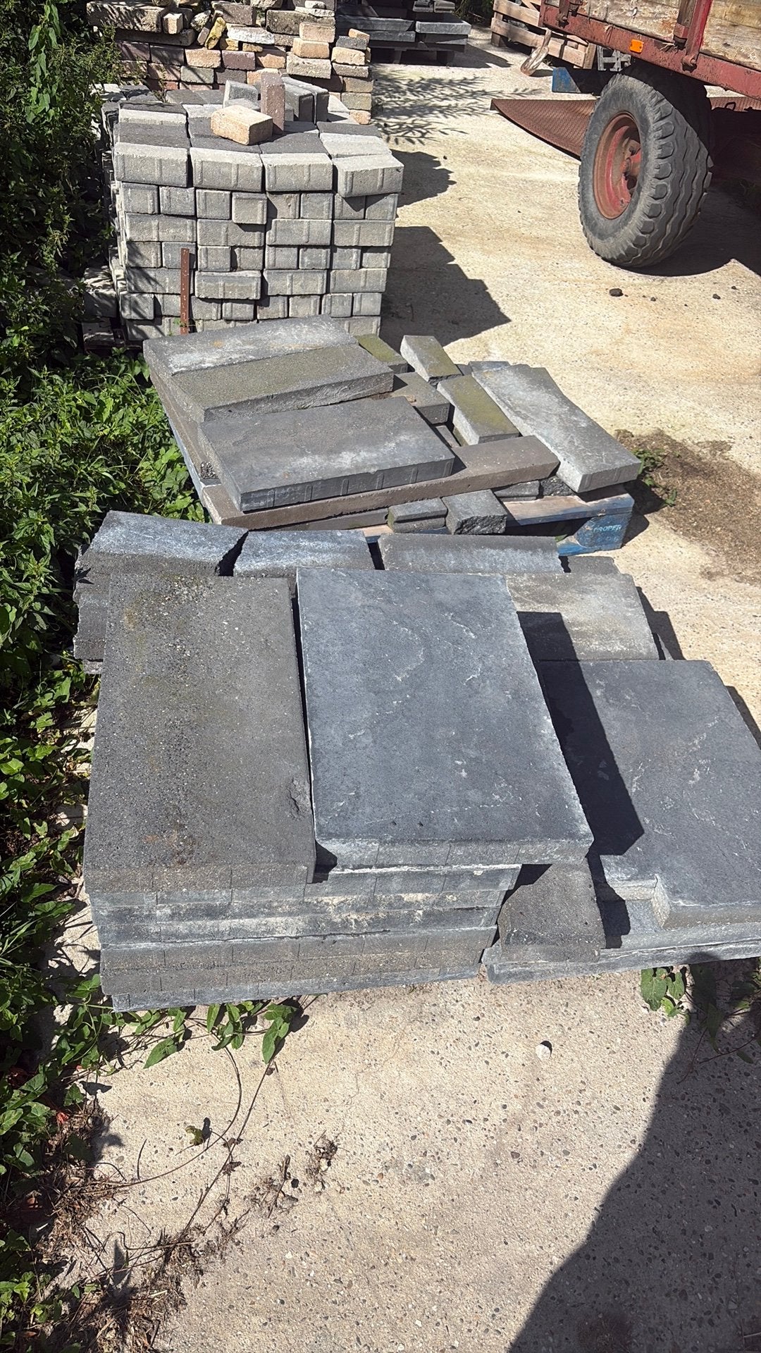 60x60 terras tegels, Ophalen, Zo goed als nieuw, Beton, Terrastegels