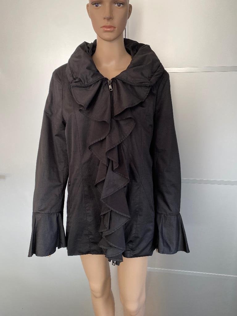 J605 Creenstone maat 40/42=M/L tussenjas jas parka zwart, Kleding | Dames, Jassen | Winter, Maat 38/40 (M), Zwart, Creenstone