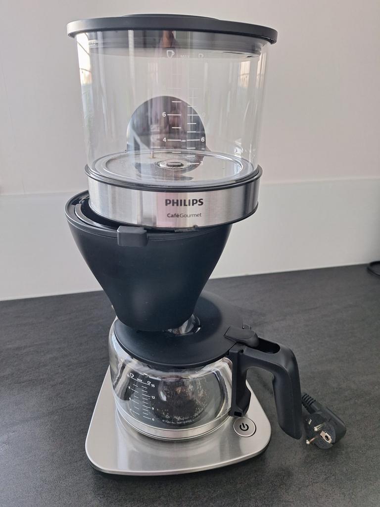 Philips Café Gourmet koffiezetapparaat, Witgoed en Apparatuur, Koffiezetapparaten, Ophalen, Afneembaar waterreservoir, Gebruikt