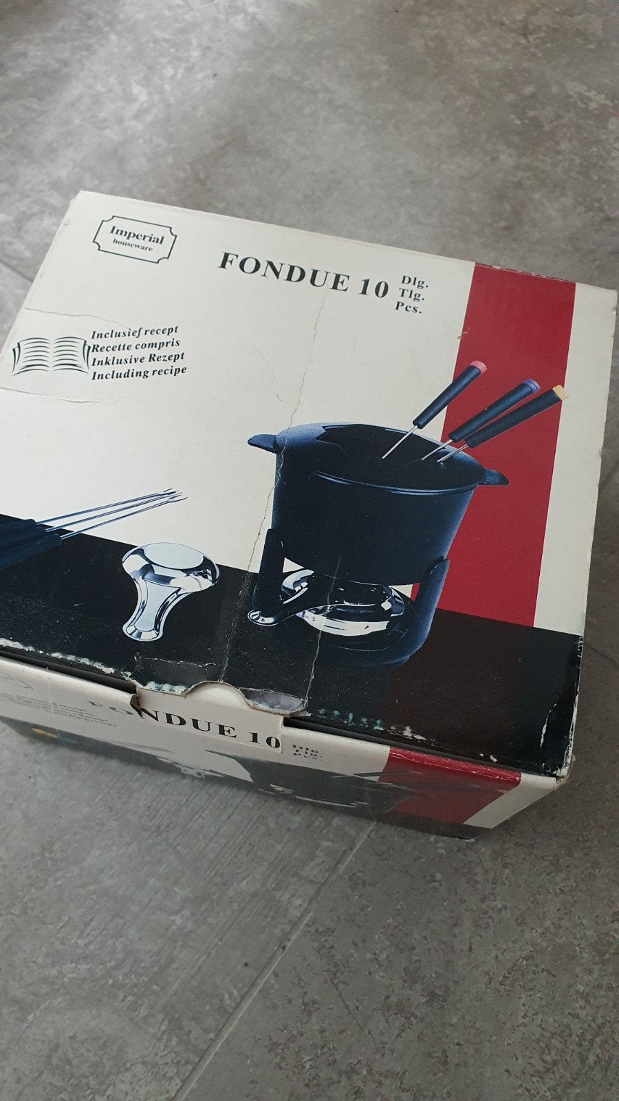 Gebruikt fonduestel inclusief prikkertjes, Witgoed en Apparatuur, Ophalen of Verzenden