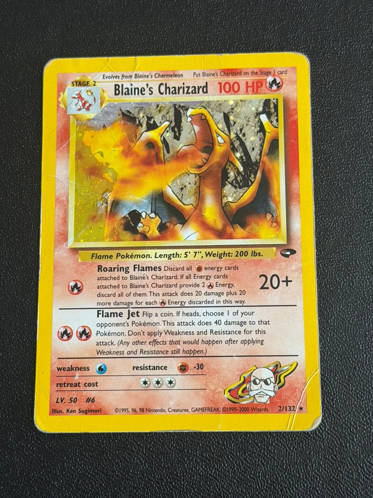 Blaine's Charizard (GC 2), Ophalen of Verzenden, Gebruikt, Losse kaart