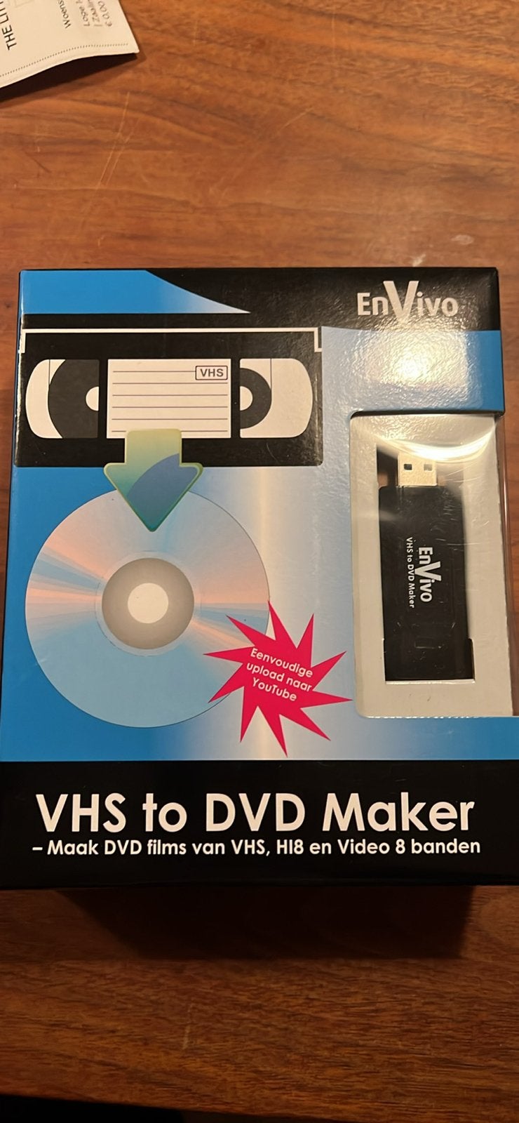 EnVivo VHS naar DVD Maker - Digitaliseer je Videobanden, Audio, Tv en Foto, Videospelers, Ophalen of Verzenden, Zo goed als nieuw