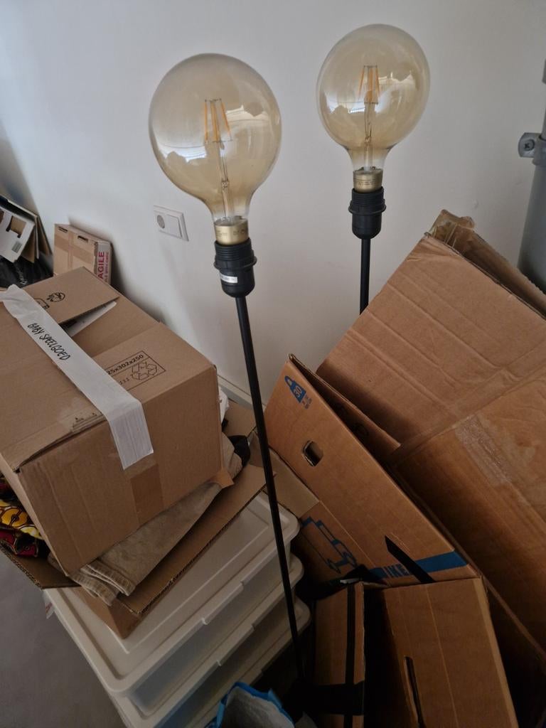 Twee ikea staan lampen, Ophalen, Zo goed als nieuw, Minder dan 100 cm