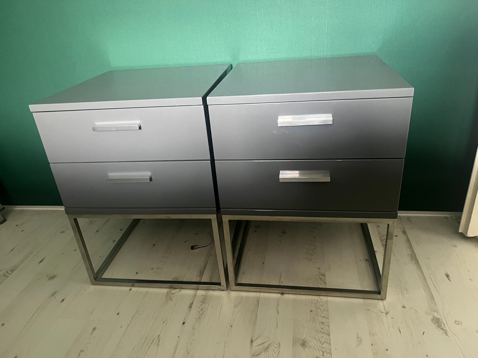 Winesi nachtkastjes 45cm x 45cm antraciet, Ophalen, Gebruikt, 45 tot 65 cm, 55 tot 70 cm