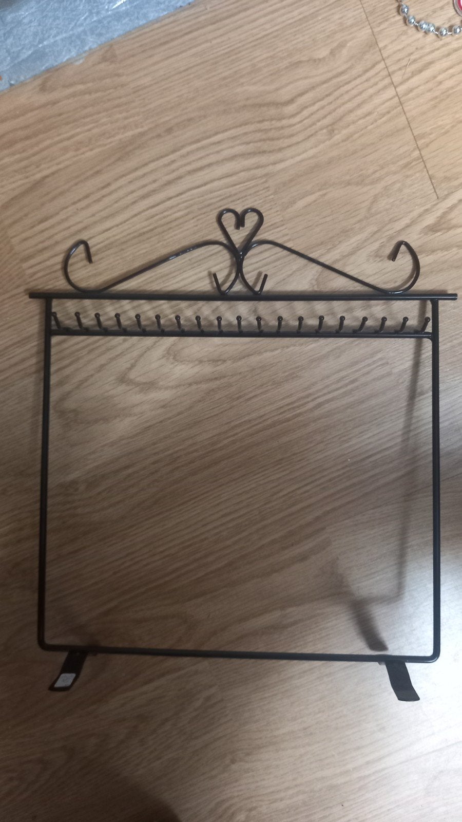 Zwart metalen sieradenrekje - 33 x 31 cm, Ophalen of Verzenden