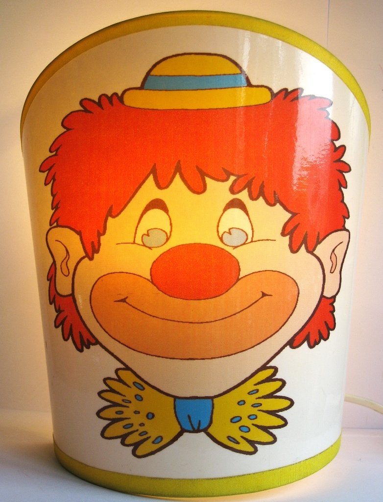 Clown Wandlamp Vintage, Ophalen of Verzenden, Zo goed als nieuw, Overige merken, Lamp
