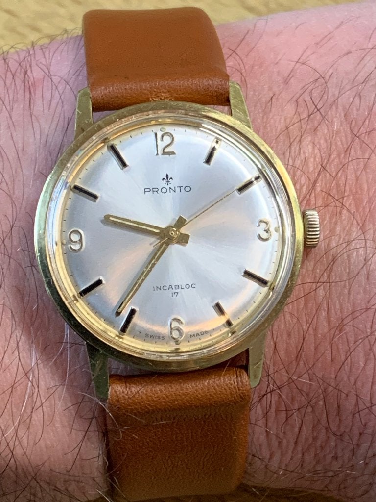 Pronto vintage horloge, Overige merken, Polshorloge, Verguld, Goud