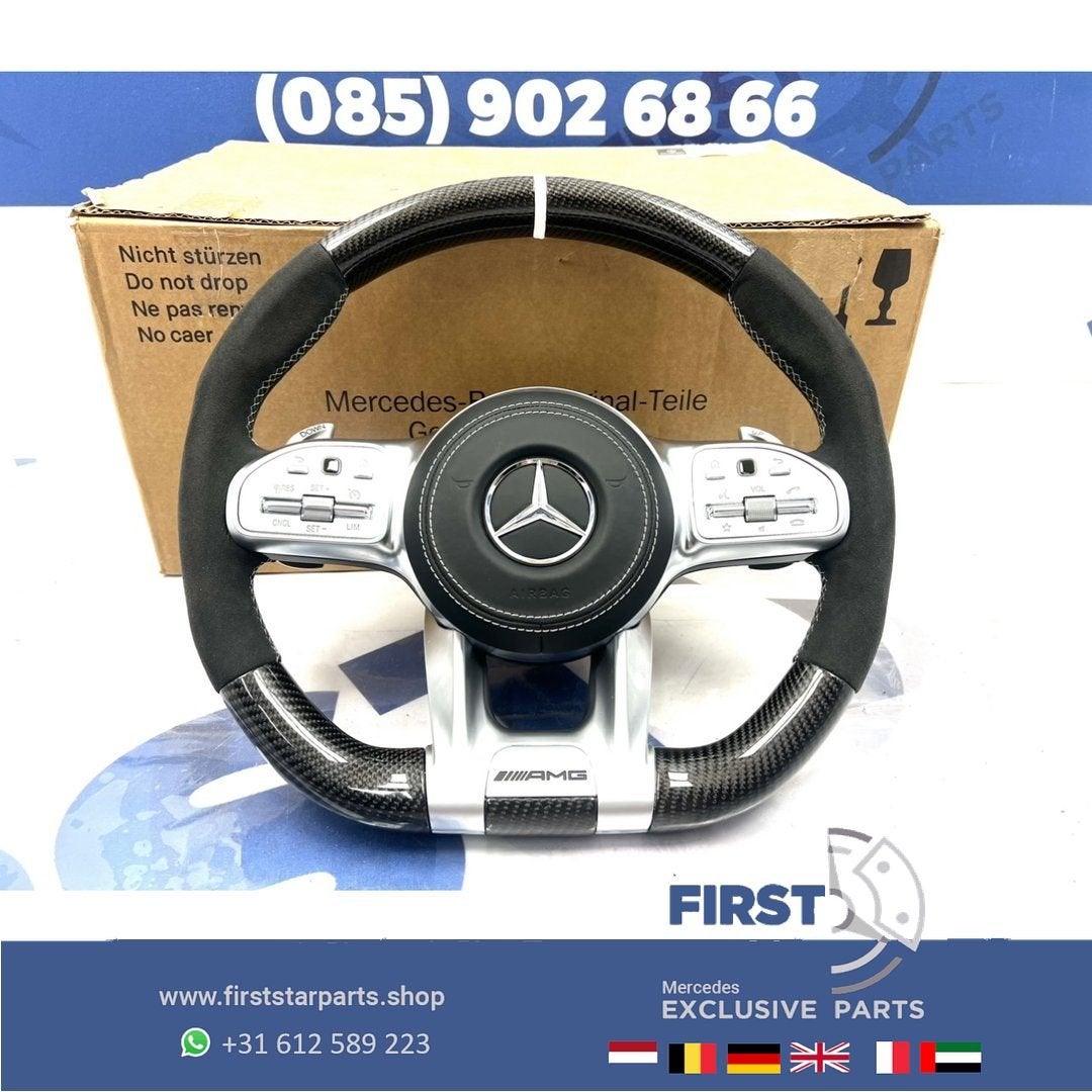 2022 AMG CARBON STUUR + AIRBAG A45 CLA45 C63 E63 GLC63 GLE63, Gebruikt, -, Verzenden, -