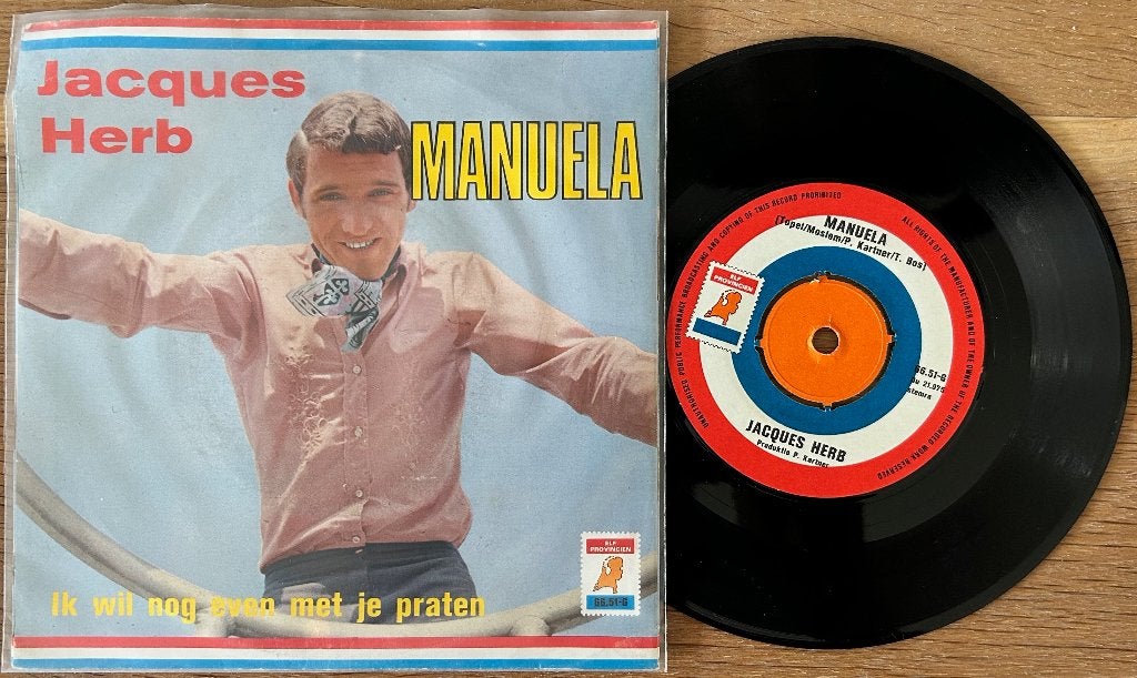 7# JACQUES HERB - Manuela (NMINT), Cd's en Dvd's, Originele persing, 7 inch, Ophalen of Verzenden, Zo goed als nieuw
