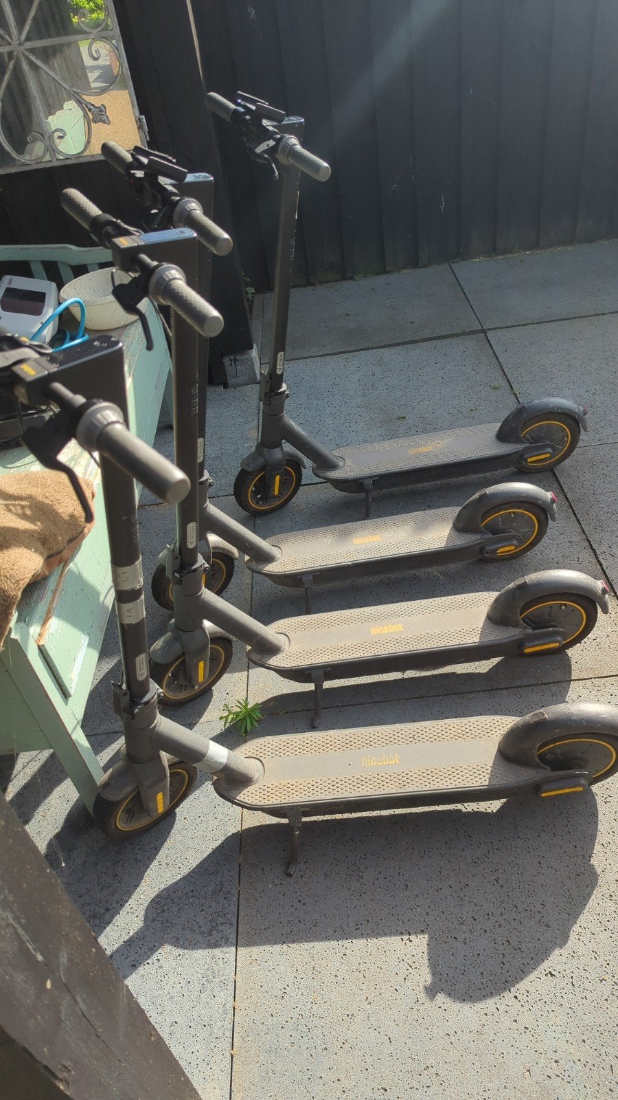 4x Elektrische steps (Ninebot) - 3 jaar gebruikt, Fietsen en Brommers, Steps, Ophalen