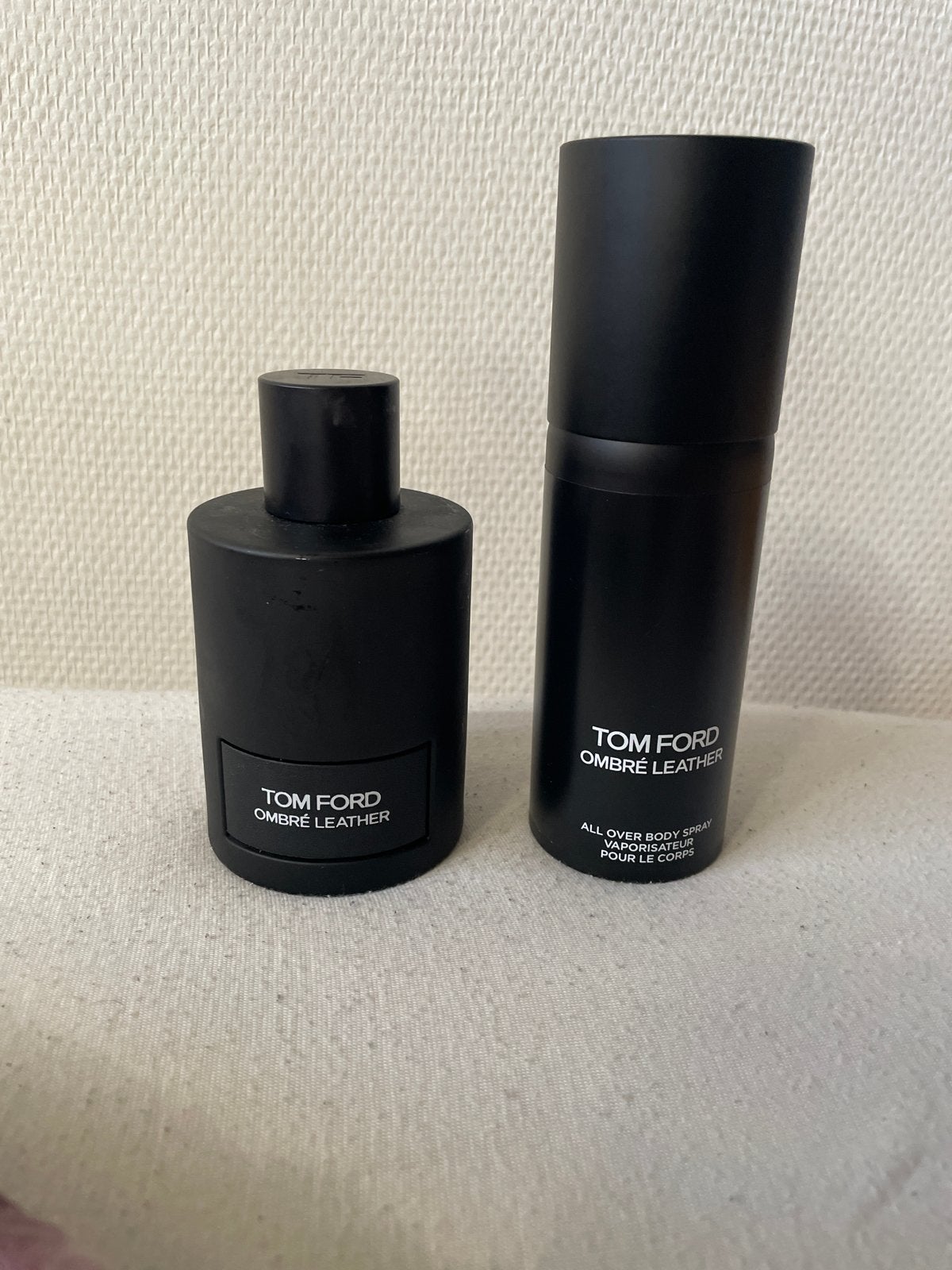 Tom Ford Ombré Leather Parfum & Bodyspray Set, Ophalen of Verzenden, Gebruikt