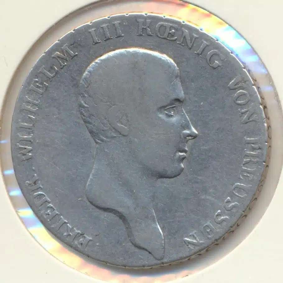 Duitsland- Preussen Thaler 1816 A Wilhelm III, Ophalen of Verzenden, Duitsland, Losse munt, Zilver