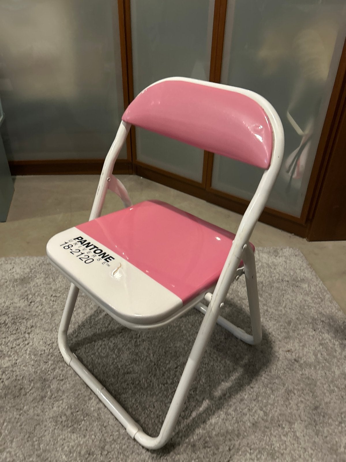Seletti Pantone kinderstoel - Roze inklapbare stoel, Ophalen, Gebruikt, Inklapstoel
