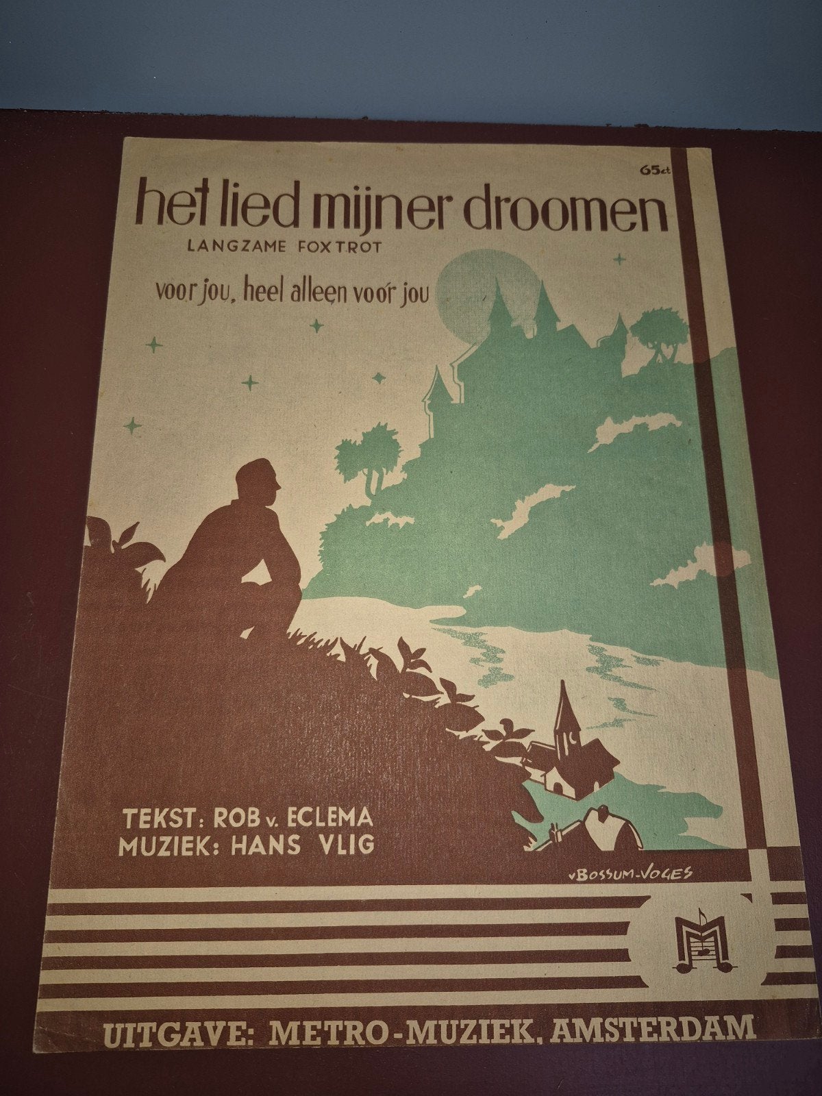 Het Lied Mijner Droomen - Oude bladmuziek, Muziek en Instrumenten, Ophalen of Verzenden