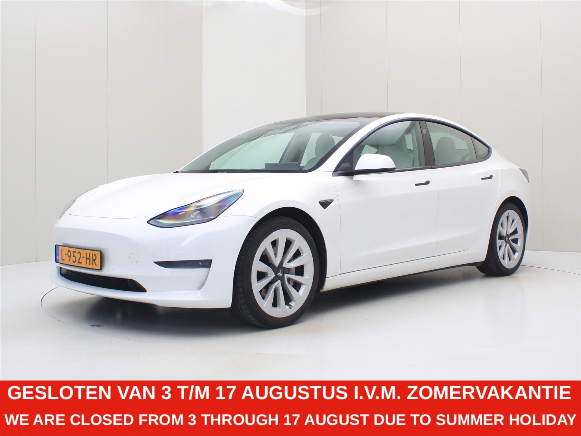 Tesla Model 3 Standard RWD Plus FACELIFT 89% SoH [ WIT LEDER, Automaat, Gebruikt, Wit, Origineel Nederlands