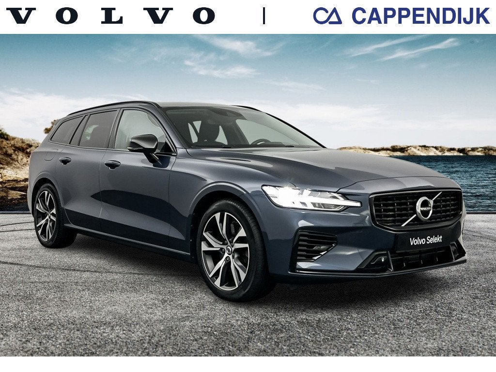 Volvo V60 T6 398PK Recharge R-Design| Camera| Trekhaak| Stoe, 12 maanden, Stof, Gebruikt, 4 cilinders