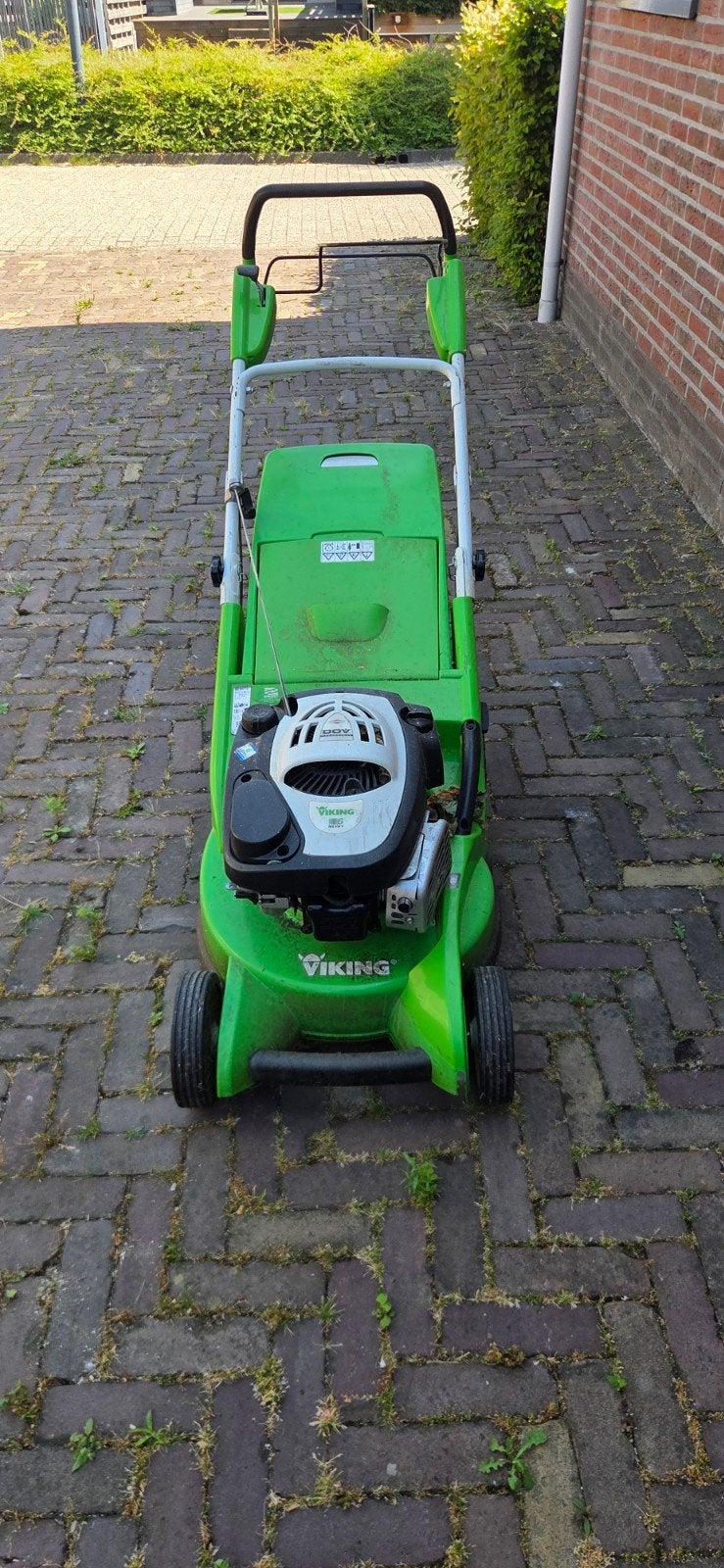 Viking motorgrasmaaier, Tuin en Terras, Grasmaaiers, Gebruikt, Benzine-grasmaaier, 40 t/m 49 cm, Cirkelmaaier, Opvangzak, Ophalen