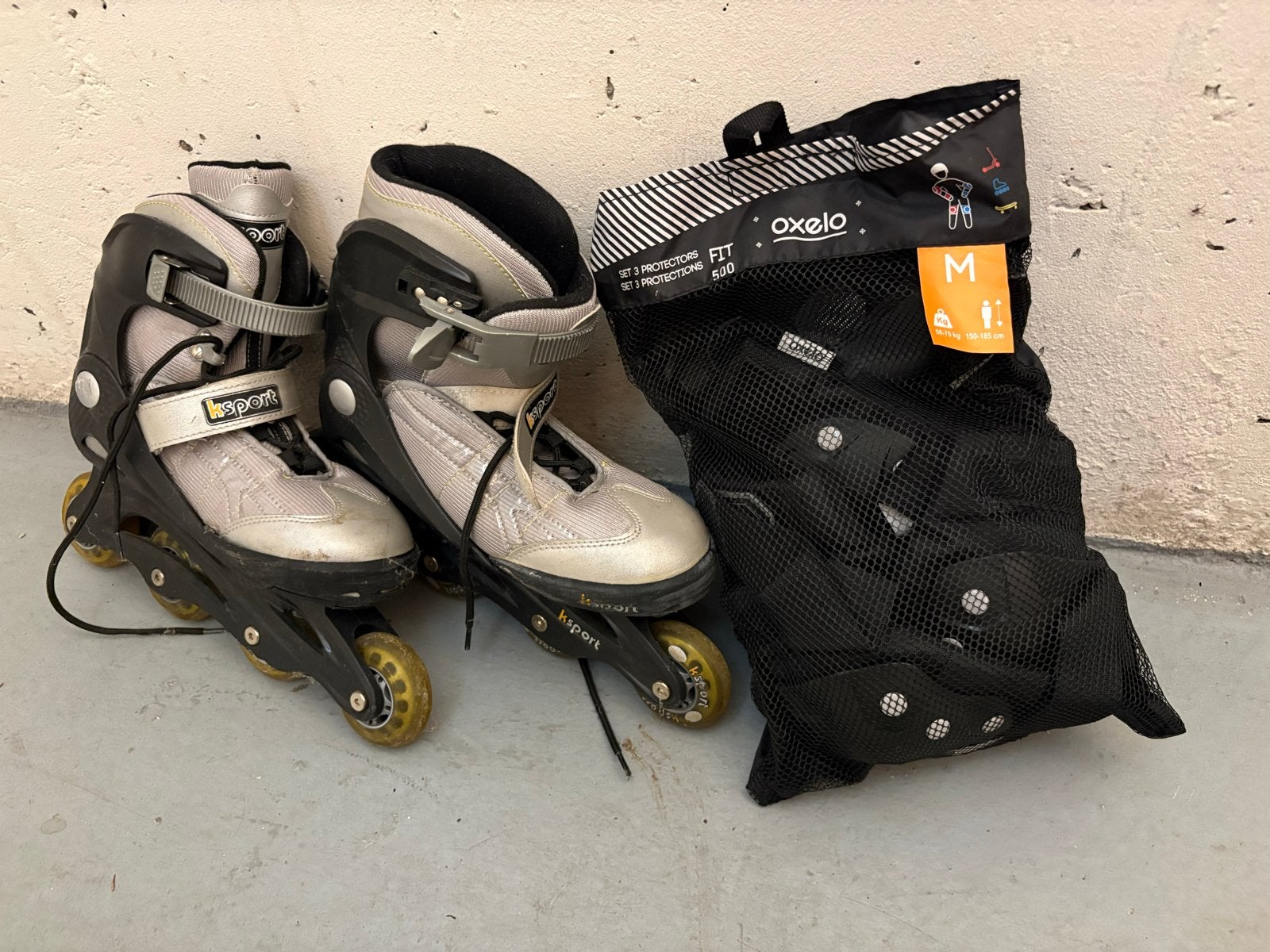 K2sport inline skates (maat 39) met Oxelo beschermset, Ophalen, Gebruikt, Overige typen, Overige merken