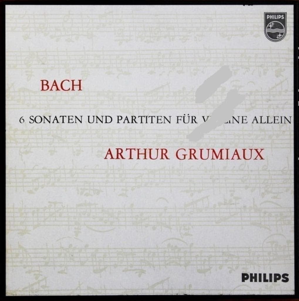 Arthur Grumiaux ‎Bach 6 Sonatas Partitas For Violin Solo 3LP, Cd's en Dvd's, Vinyl | Klassiek, Kamermuziek, Verzenden, Zo goed als nieuw