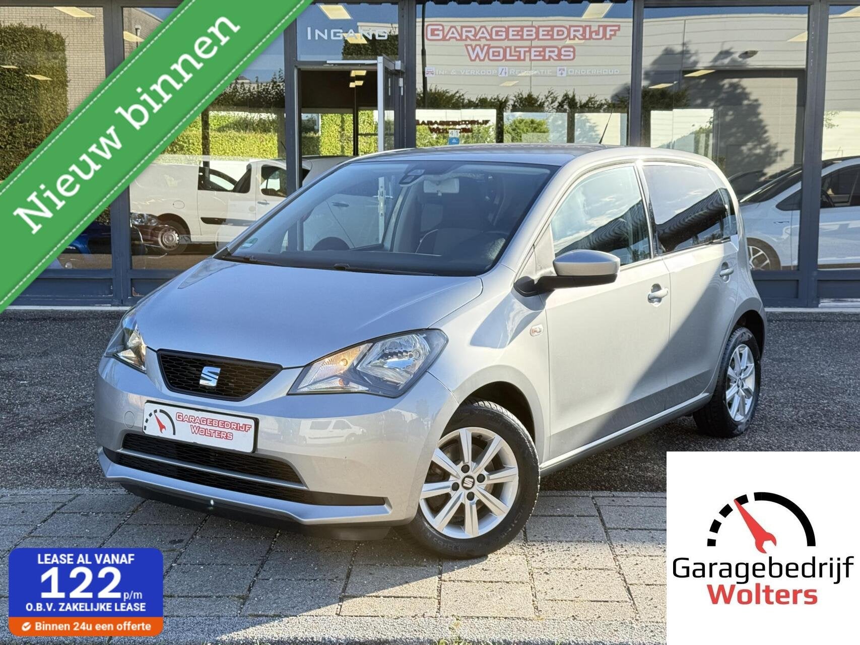 Seat Mii 1.0 Style CRUISE BEATS AUDIO STOELVERWARM. LMV, Auto's, Voorwielaandrijving, Stof, Gebruikt, Zwart