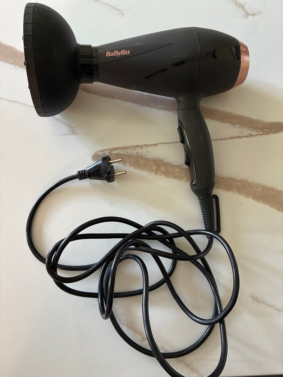BaByliss Föhn met diffuser, Ophalen of Verzenden, Gebruikt, Haarverzorging