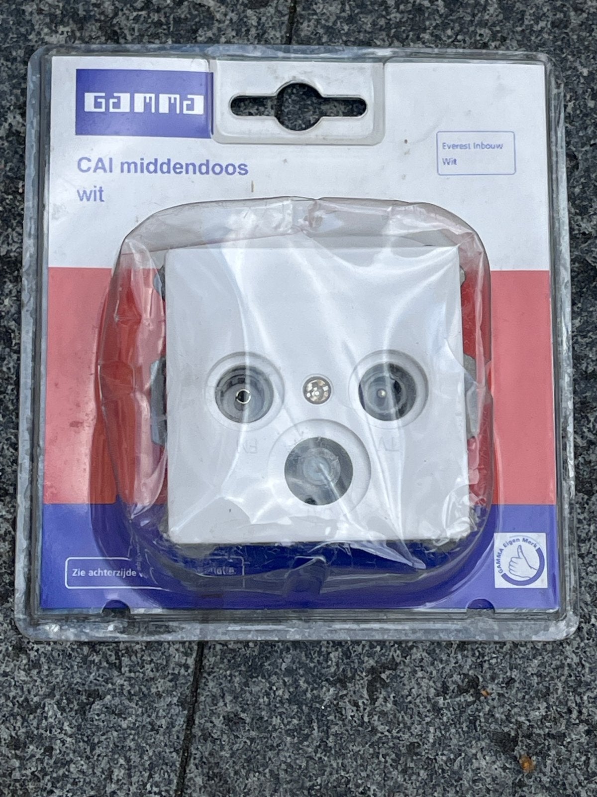 Gamma CAI middendoos wit - Nieuw in verpakking, Audio, Tv en Foto, Ophalen of Verzenden, Nieuw, Tv-kabel