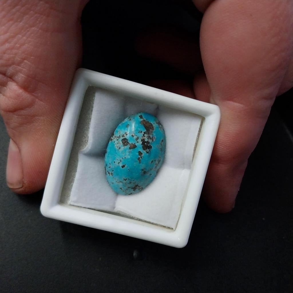 Prachtige hand geslepen Iraanse turkoois cabochons, Ophalen of Verzenden, Nieuw