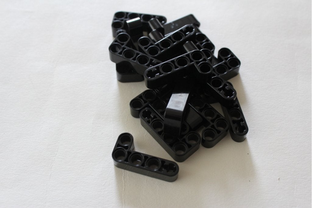 LEGO technic hefbalk 2x4 gebogen L vorm zwart 32140 (20x), 1 Aastvej, Billund, South Denmark 7190, Verzenden, Lego, Losse stenen