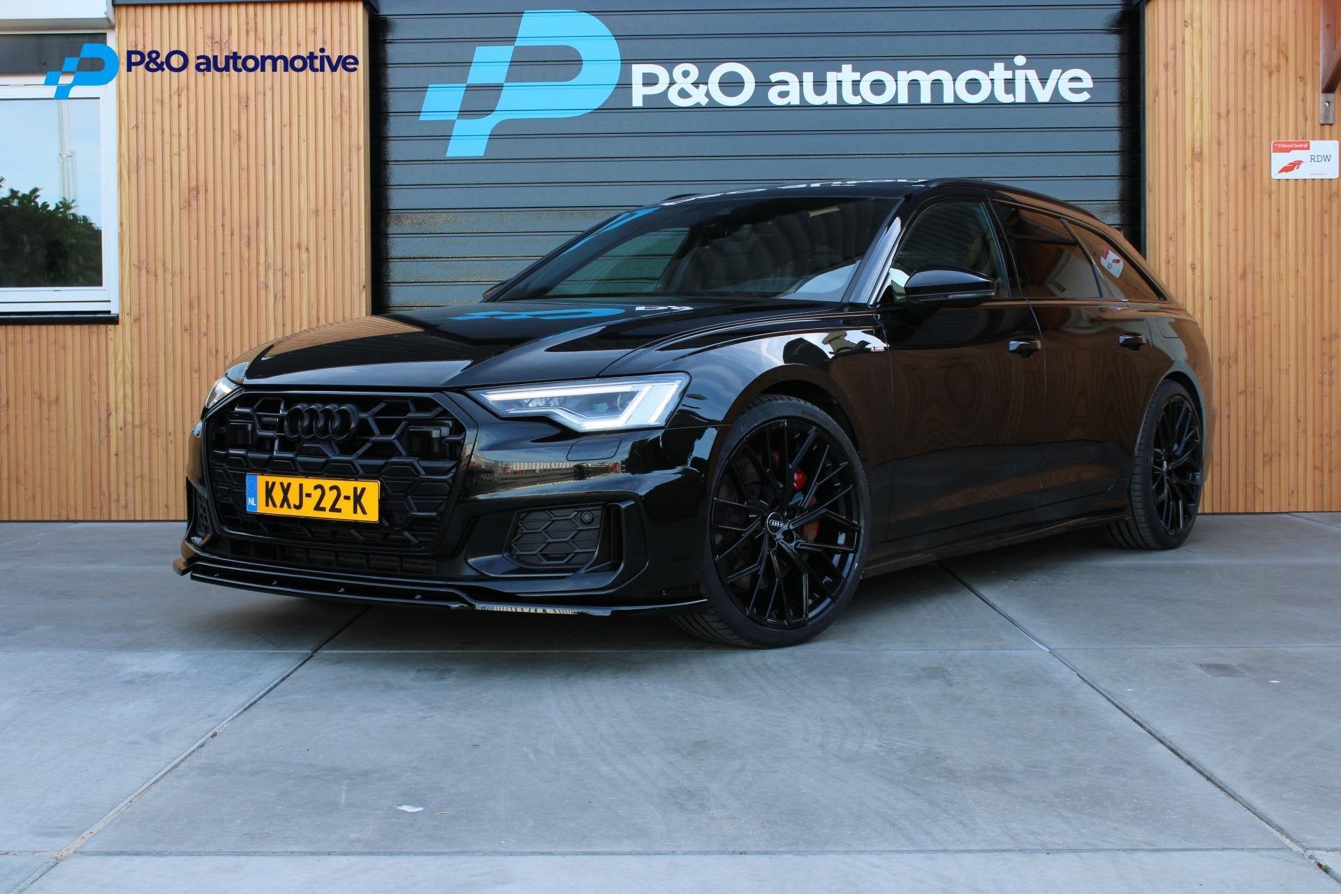 Audi A6 Avant 55 TFSI e quattro S Competition S6 Style RS Ze, Auto's, Automaat, Gebruikt, Zwart, 4 cilinders