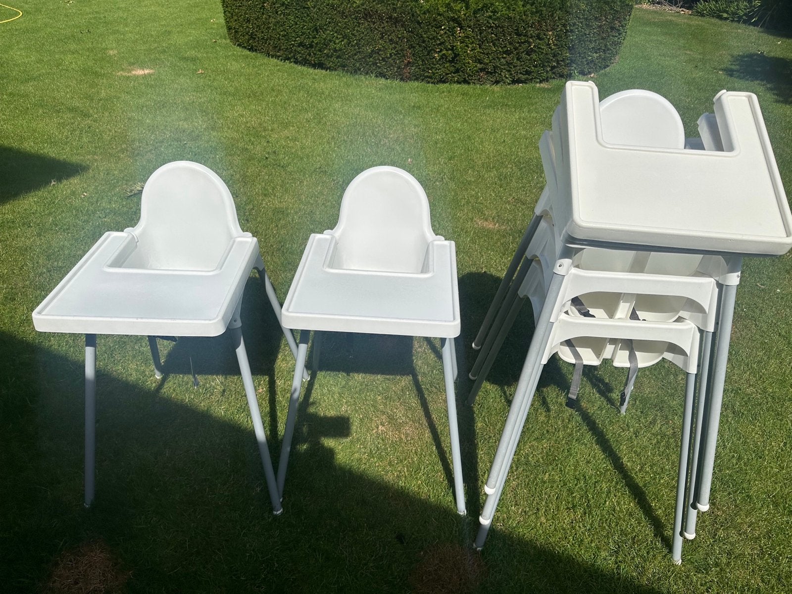 IKEA Antilop kinderstoelen met blad (5stuks), Ophalen, Gebruikt, Overige typen, Afneembaar eetblad