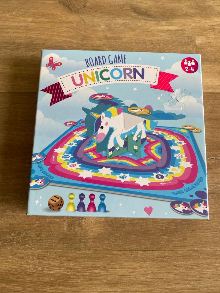 Unicorn Bordspel voor 2-4 spelers, Hobby en Vrije tijd, Gezelschapsspellen | Bordspellen, Drie of vier spelers, Ophalen of Verzenden