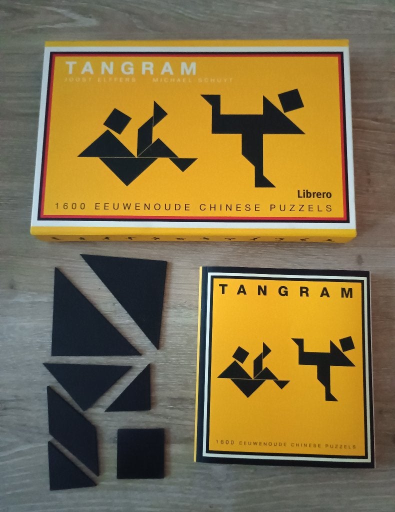 Tangram van Librero 2004 - 1600 eeuwenoude chinese puzzels, Ophalen of Verzenden, Minder dan 500 stukjes, Gebruikt, Overige typen