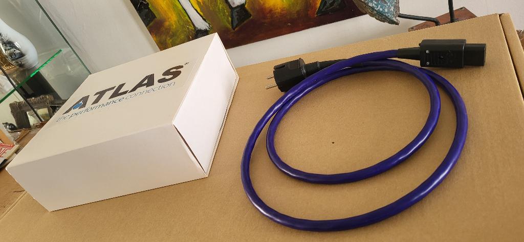 High-End Schuko ATLAS EOS-DD Kabel Stroomkabel Netsnoer, Audio, Tv en Foto, Audiokabels en Televisiekabels, Ophalen, Nieuw, Minder dan 2 meter
