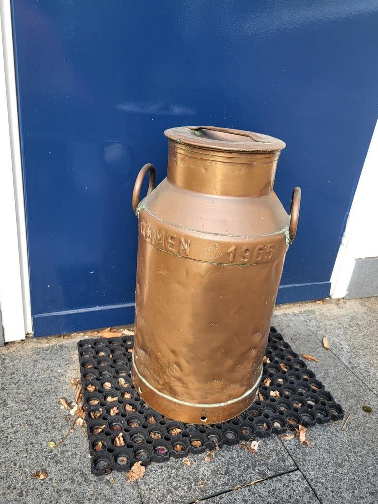 Antieke Koperen Melkbus Vechtstreek 1965, Antiek en Kunst, Antiek | Koper en Brons, Ophalen, Koper