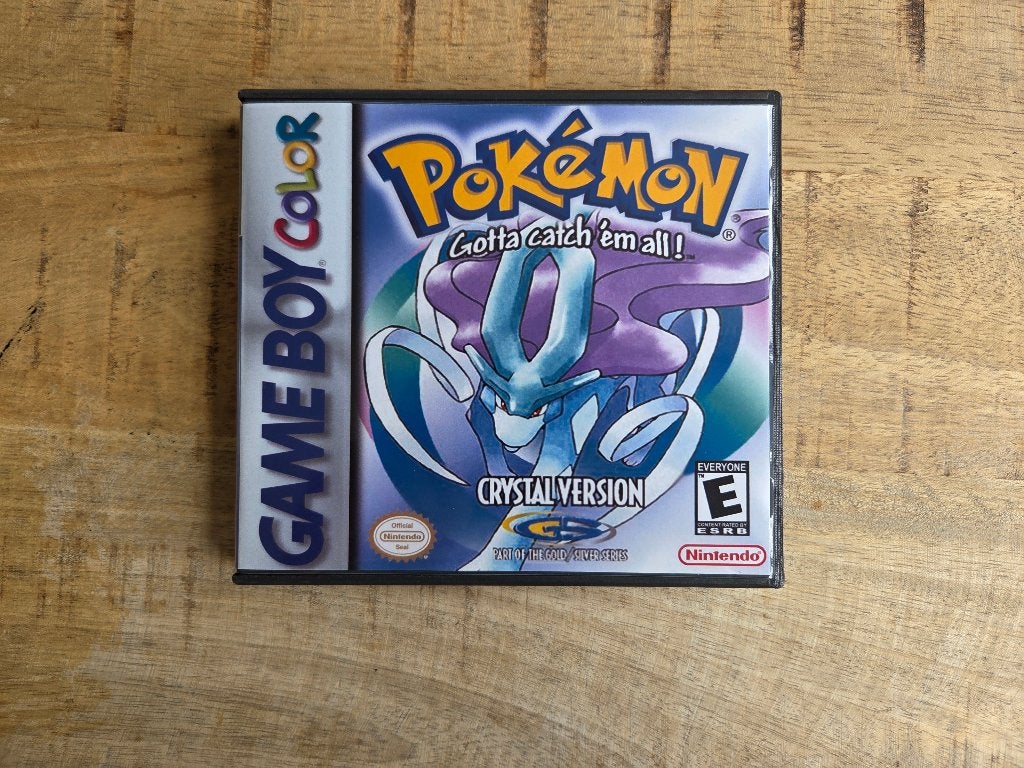 Pokemon Crystal Custom Game Case (Nintendo GameBoy Display), Spelcomputers en Games, Games | Nintendo Game Boy, 1 speler, Nieuw