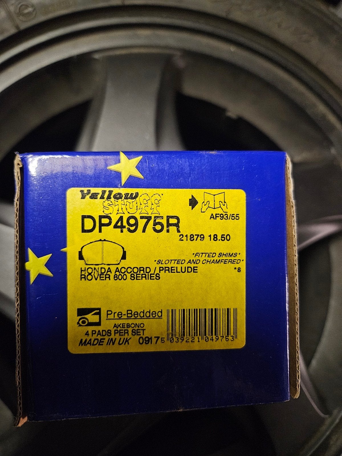 EBC Yellowstuff remblokken voorzijde Honda Prelude, Auto-onderdelen, Ophalen of Verzenden, Nieuw, Honda