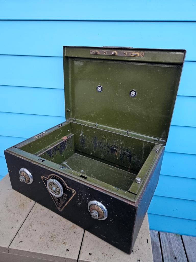 Antieke Japanse Kluis met Code - Hess Alarm Box, Ophalen of Verzenden