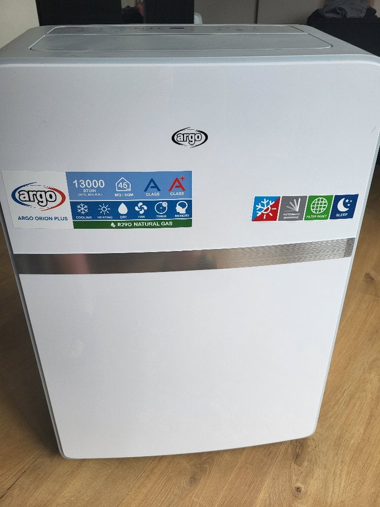 airco Argo Orion Plus, Witgoed en Apparatuur, Ophalen, Koelen en Ontvochtigen, Timer, Minder dan 60 m³