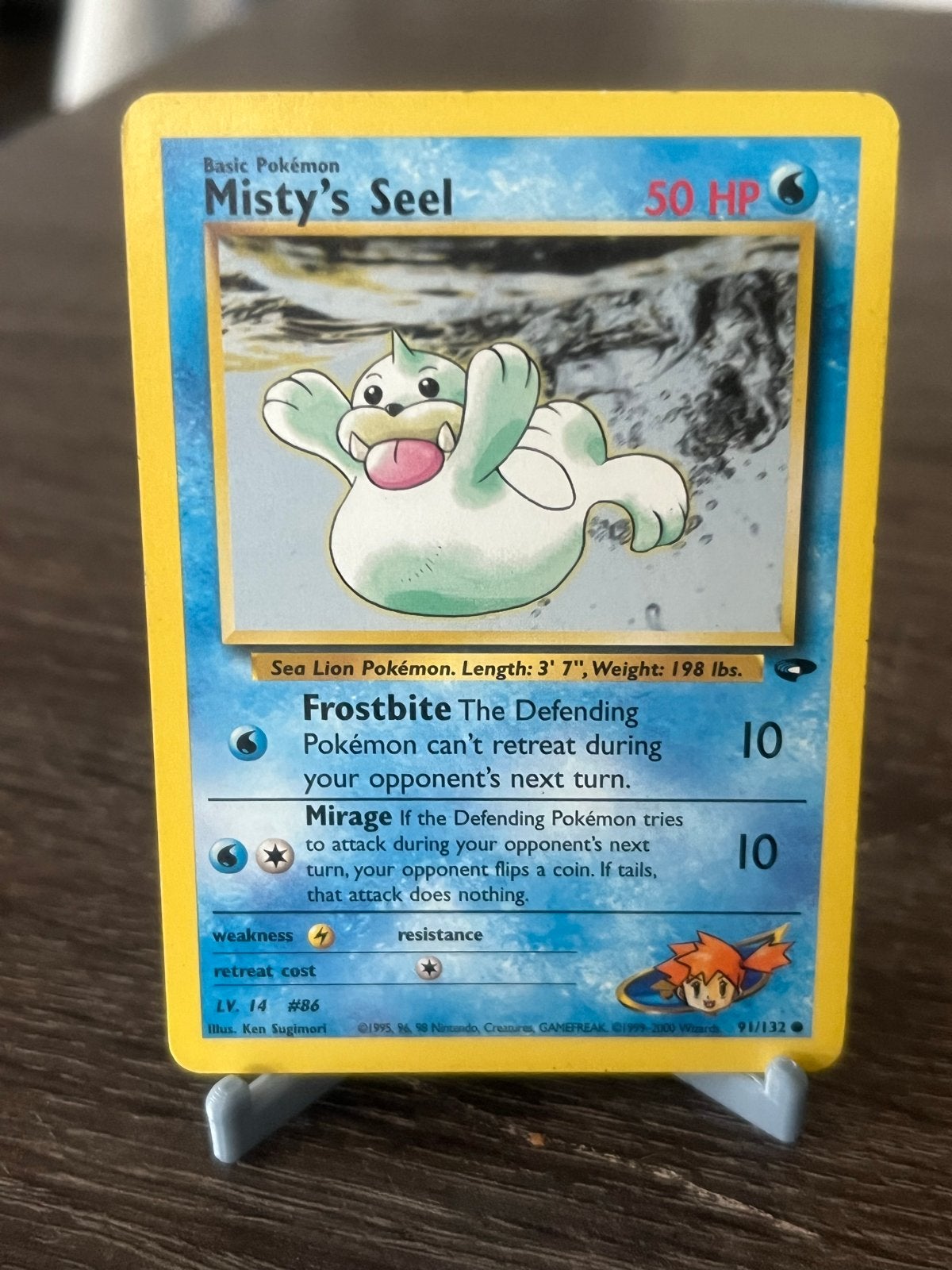 Misty's Seel (91/132) - Gym Challenge - Good, Ophalen of Verzenden, Gebruikt, Losse kaart