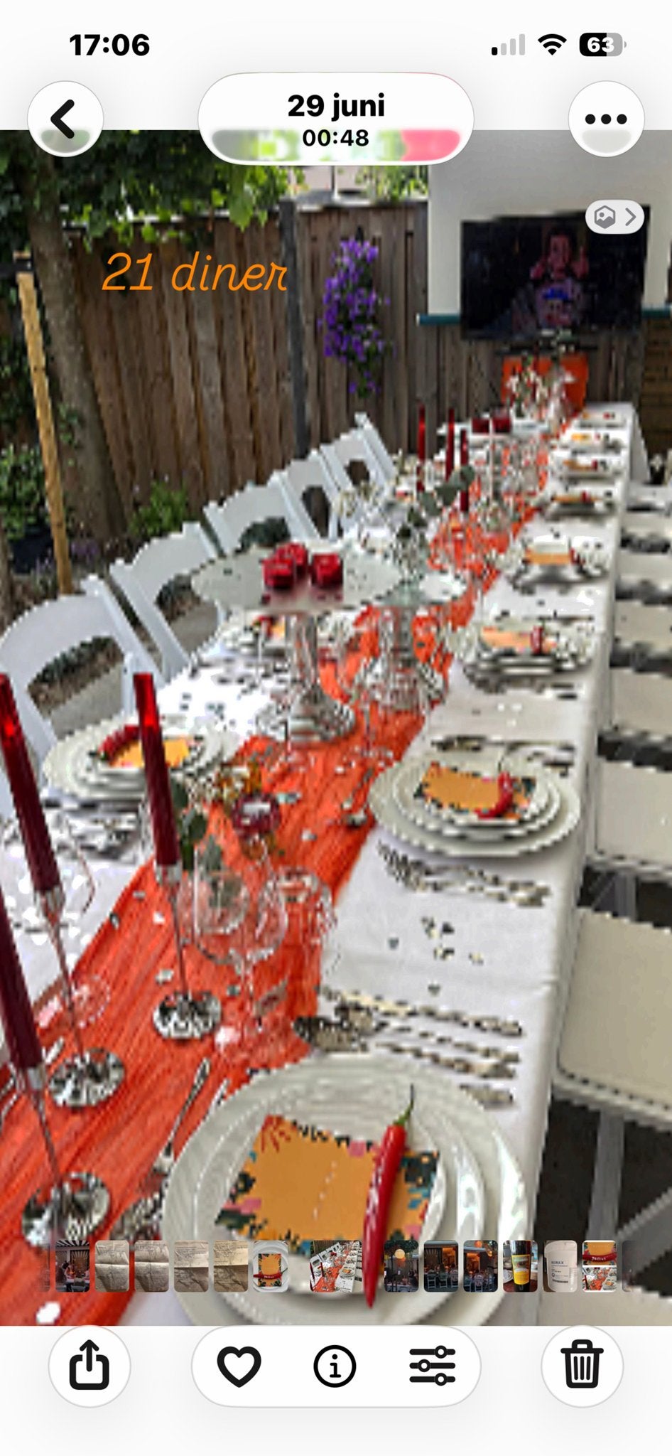 Complete Tafeldecoratie Set voor 21 Diner of Feest, Ophalen of Verzenden, Zo goed als nieuw, Meerkleurig, Metaal