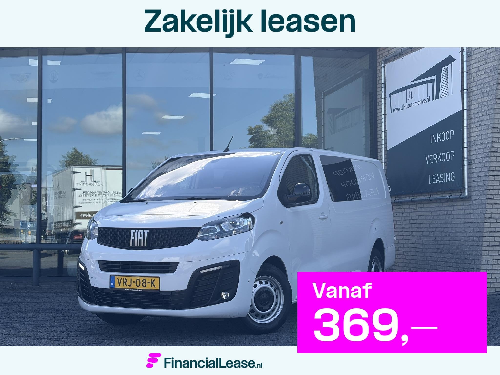 Fiat Scudo 2.0 MultiJet L3H1 DC*A/C*CRUISE*HAAK*CAM*5-P*NAVI, Voorwielaandrijving, Stof, Gebruikt, Euro 6