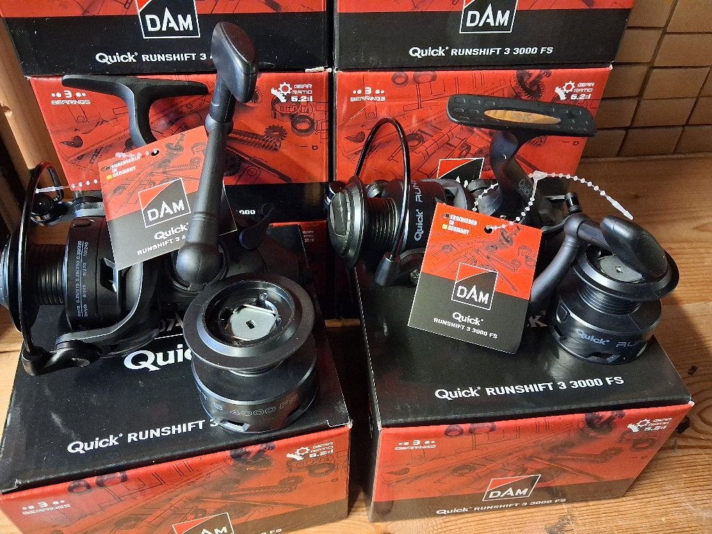 DAM Quick Runshift 3 3000FS molens (Baitrunner/vrijloop), Tinstraat, Molen, Nieuw, Ophalen of Verzenden