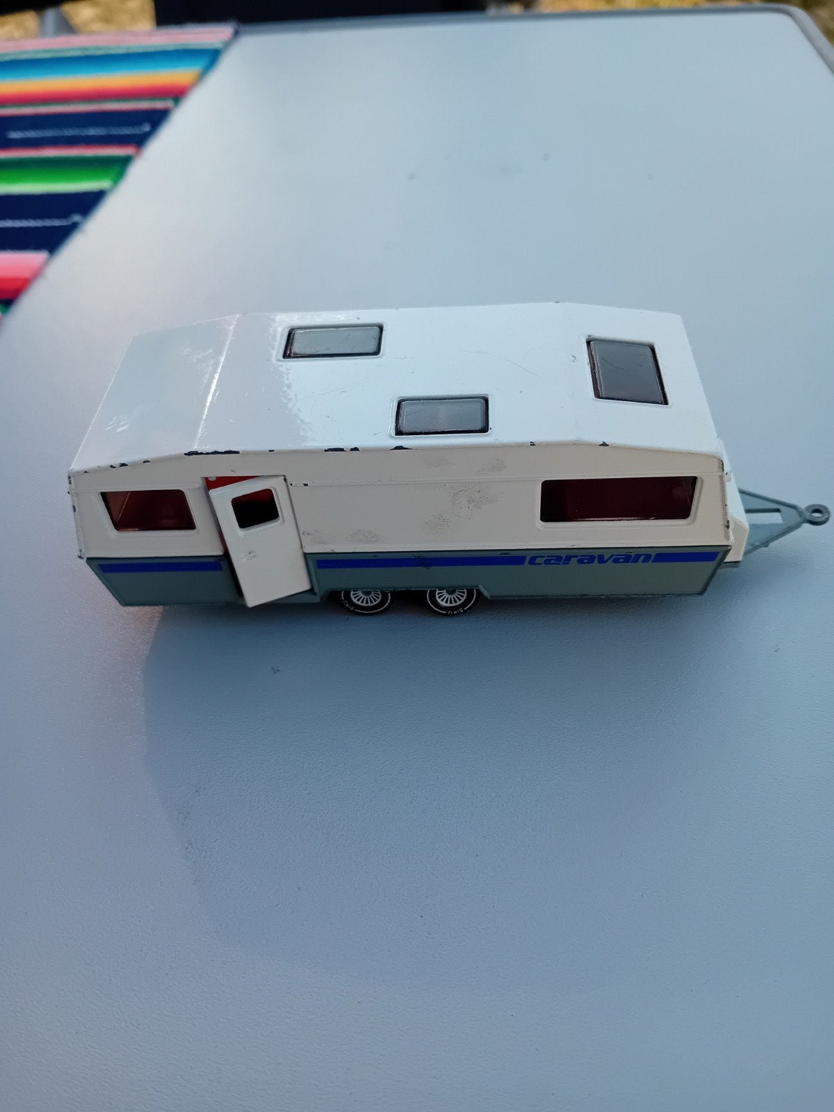 Oude metalen Siku caravan, Ophalen of Verzenden, Gebruikt