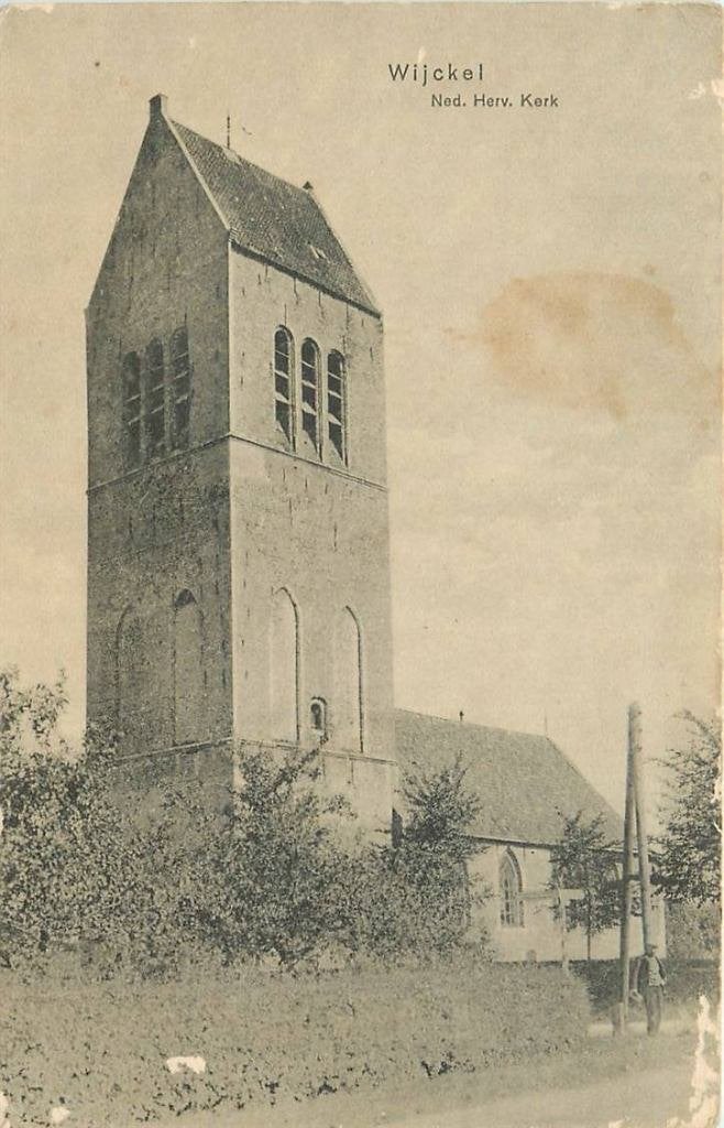 388-570-011 Wijckel Ned Herv Kerk, Verzamelen, Verzenden, Voor 1920, Friesland