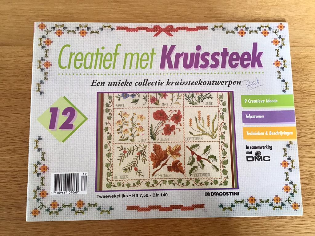 Creatief met kruissteken ,uniek kruissteek ontwerpen, Hobby en Vrije tijd, Borduren en Borduurmachines, Zo goed als nieuw, Ophalen of Verzenden