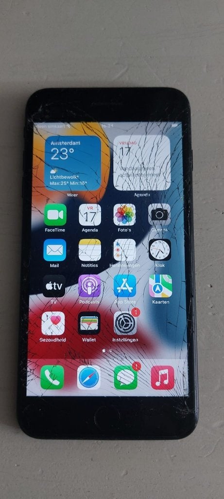 Iphone 7 plus 32 GB, Gebruikt, Zwart, 32 GB, Ophalen of Verzenden